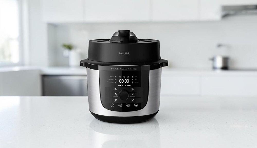Nồi Áp Suất Đa Năng Philips HD2616/70 6 Lít sở hữu kiểu dáng hiện đại