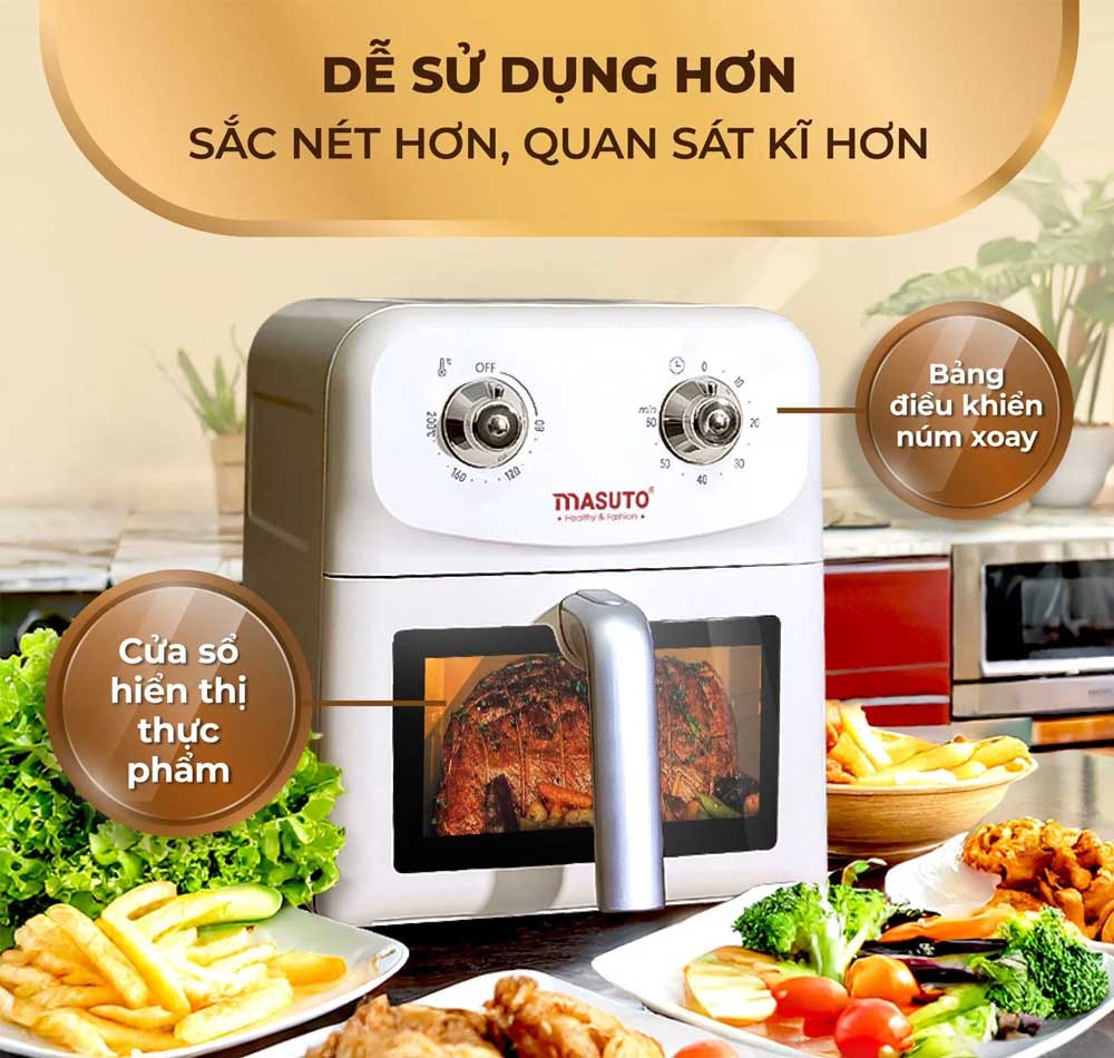Bảng điều khiển núm xoay dễ thao tác, phù hợp mọi đối tượng