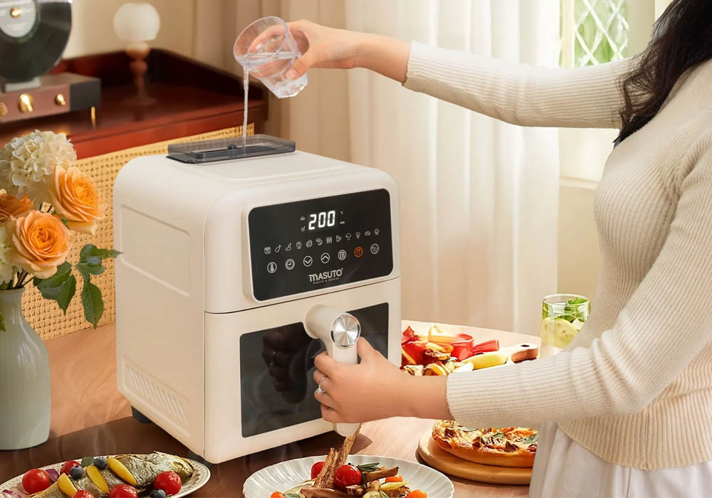 Công suất 1700W gia nhiệt nhanh, giúp quá trình chiên nướng thuận tiện hơn