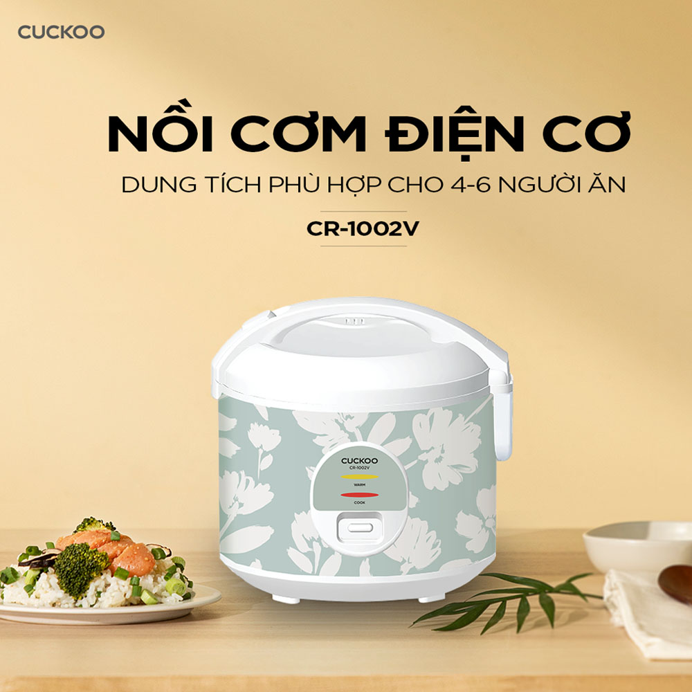 Nồi Cơm Điện Cuckoo CR-1002V/GRWHCRVNCKV