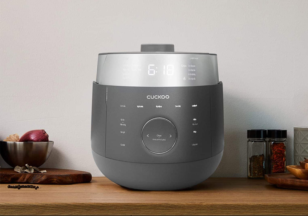 Cuckoo CRP-LHBR1000F/GRGRCRCKV sở hữu thiết kế tối giản