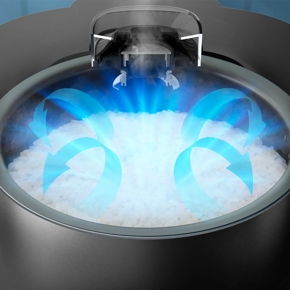 Chức năng Ủ gạo giúp hạt gạo thấm nước đều trước khi nấu