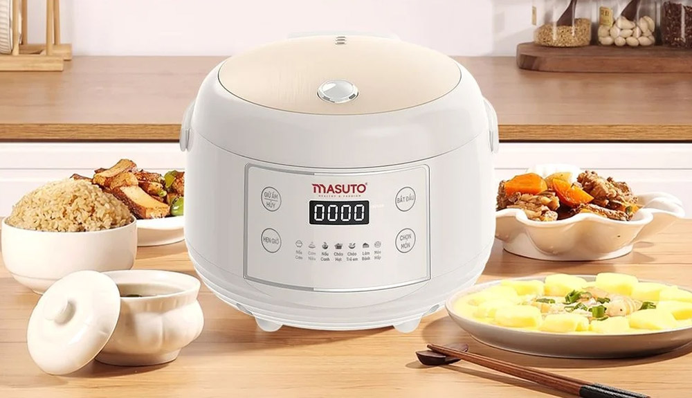 Nồi Cơm Điện Tử Masuto MSCookerAI 1.5 Lít Giọng Nói AI