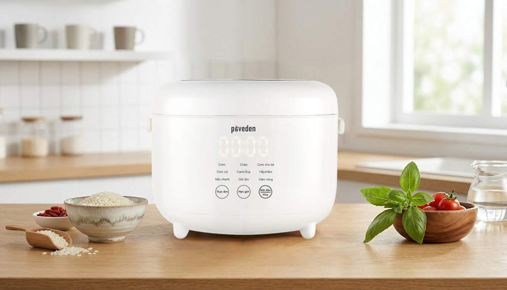 Nồi Cơm Điện Tử Paveden PR-1255SW 1.2 Lít