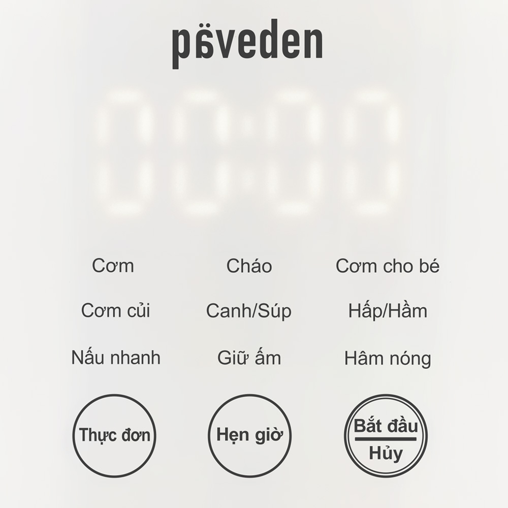 Màn hình hiển thị LED dễ quan sát, thao tác đơn giản