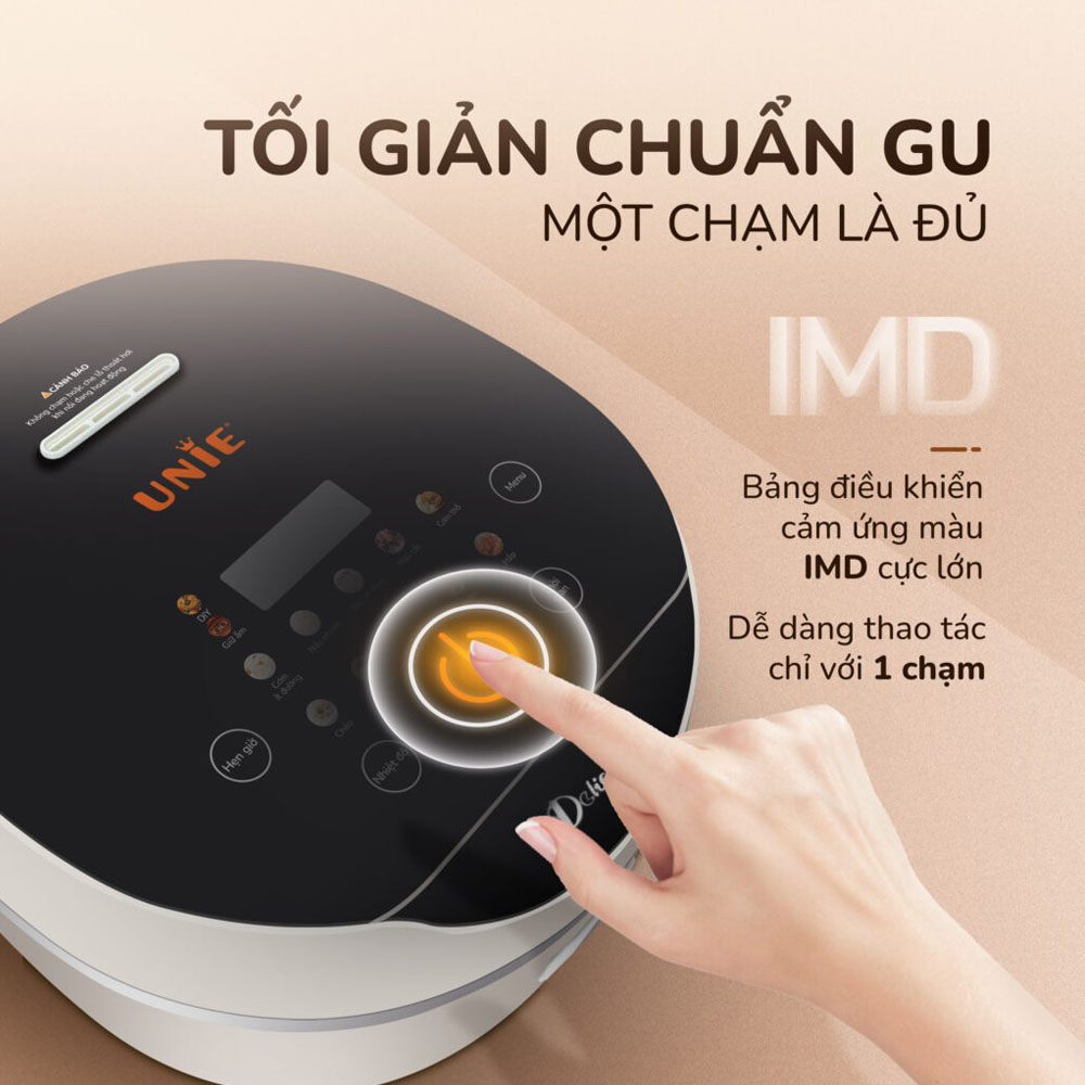 Bảng điều khiển cảm ứng tiếng Việt dễ sử dụng