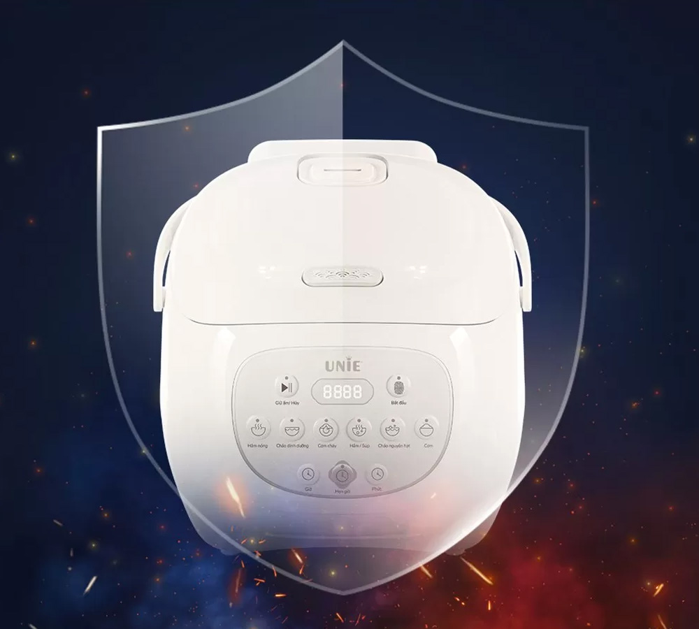 Nồi Cơm Điện Tử Unie URC815 đảm bảo an toàn khi sử dụng 