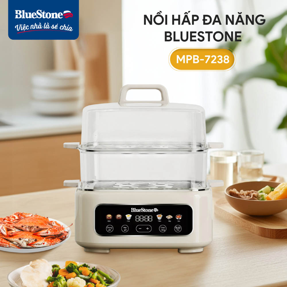 Nồi Hấp Đa Năng BlueStone MPB-7238 dễ dàng di chuyển