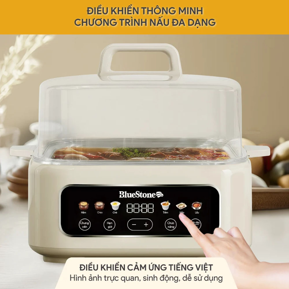 Bảng điều khiển cảm ứng kết hợp màn hình hiển thị rõ nét