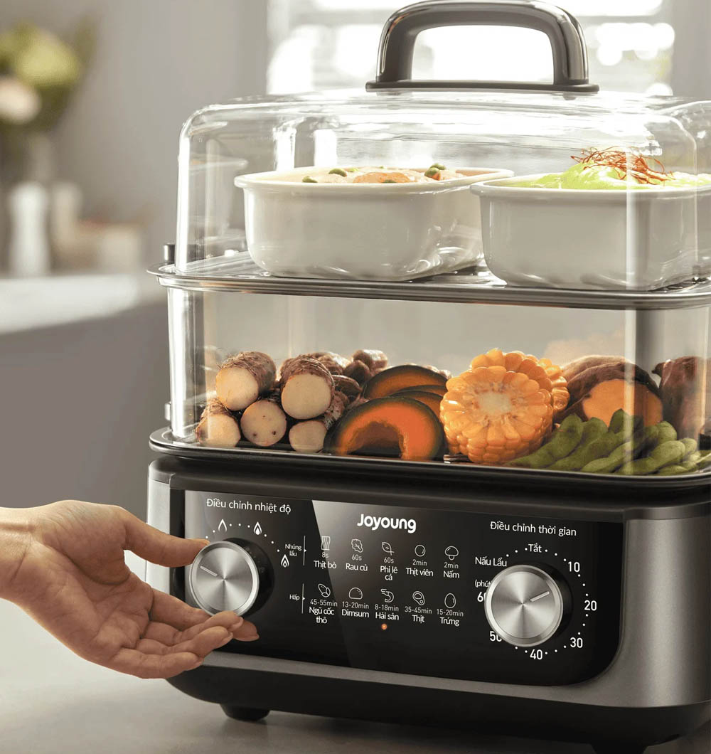 Núm xoay điều chỉnh nhiệt độ trực quan, dễ thao tác