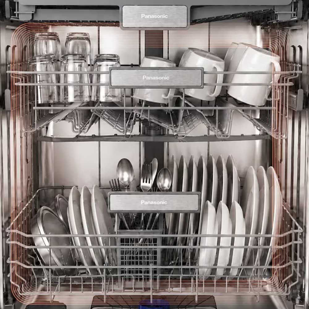 Panasonic NP-6X4MSEVN làm sạch bát đĩa nhanh chóng