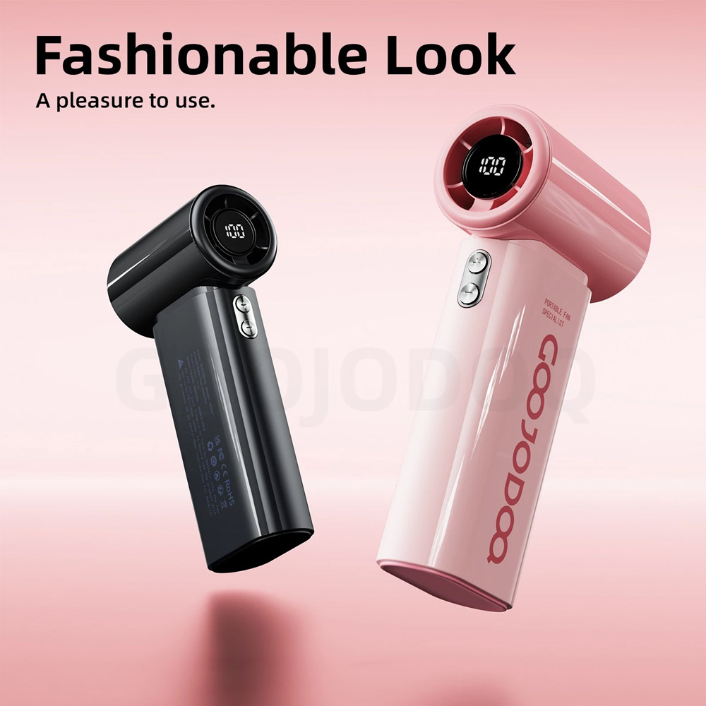 Dễ dàng tùy chỉnh Quạt Cầm Tay GOOJODOQ GFS007 (BLACK)
