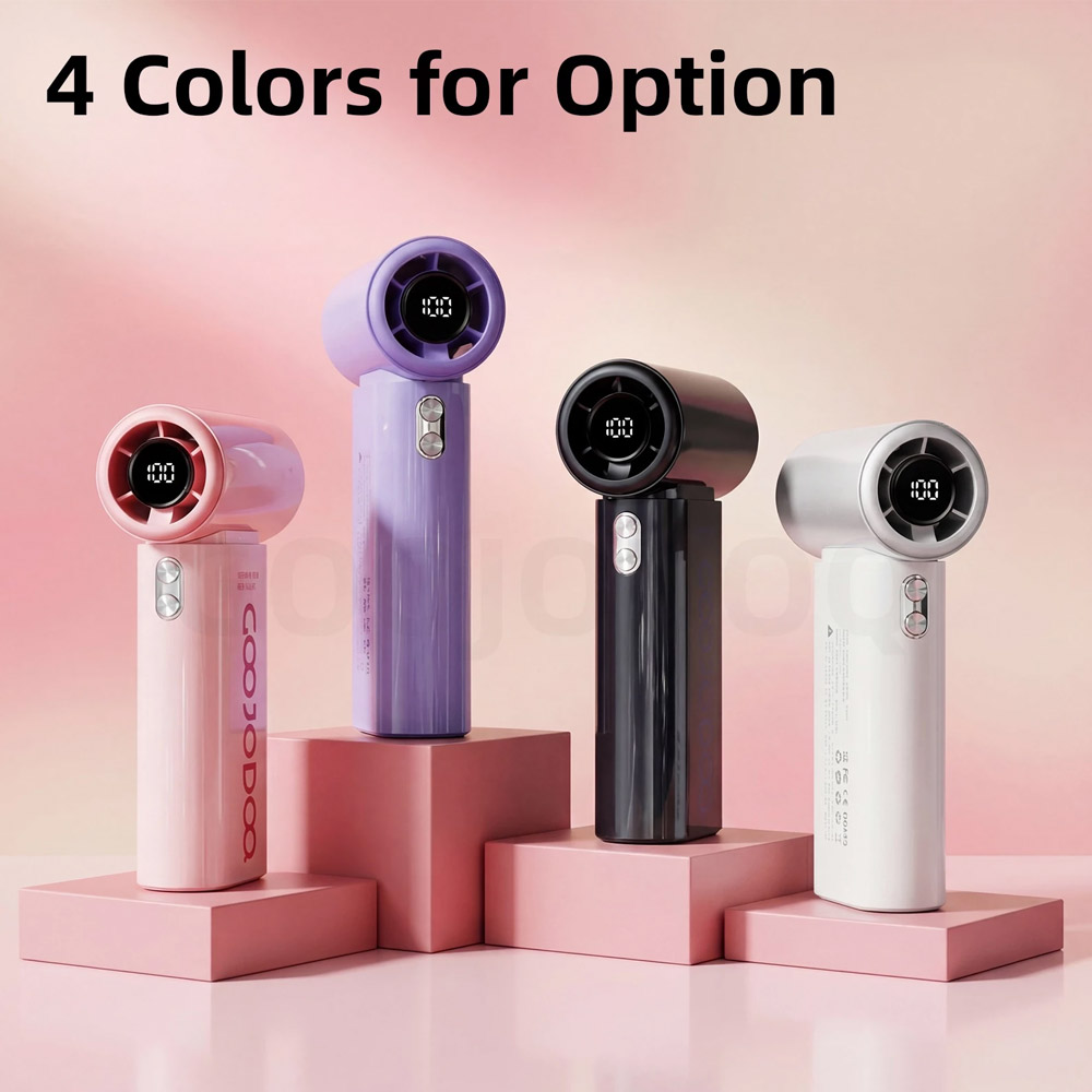 Quạt Cầm Tay GOOJODOQ GFS007 (BLACK) có thiết kế nhỏ gọn