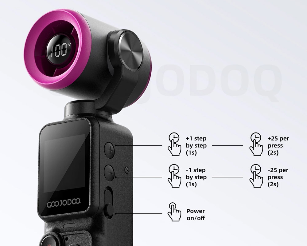 Quạt Cầm Tay GOOJODOQ GFS025 linh hoạt mức gió