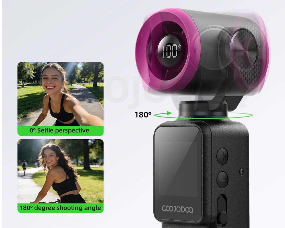 Quạt Cầm Tay GOOJODOQ GFS025 tích hợp camera đột phá