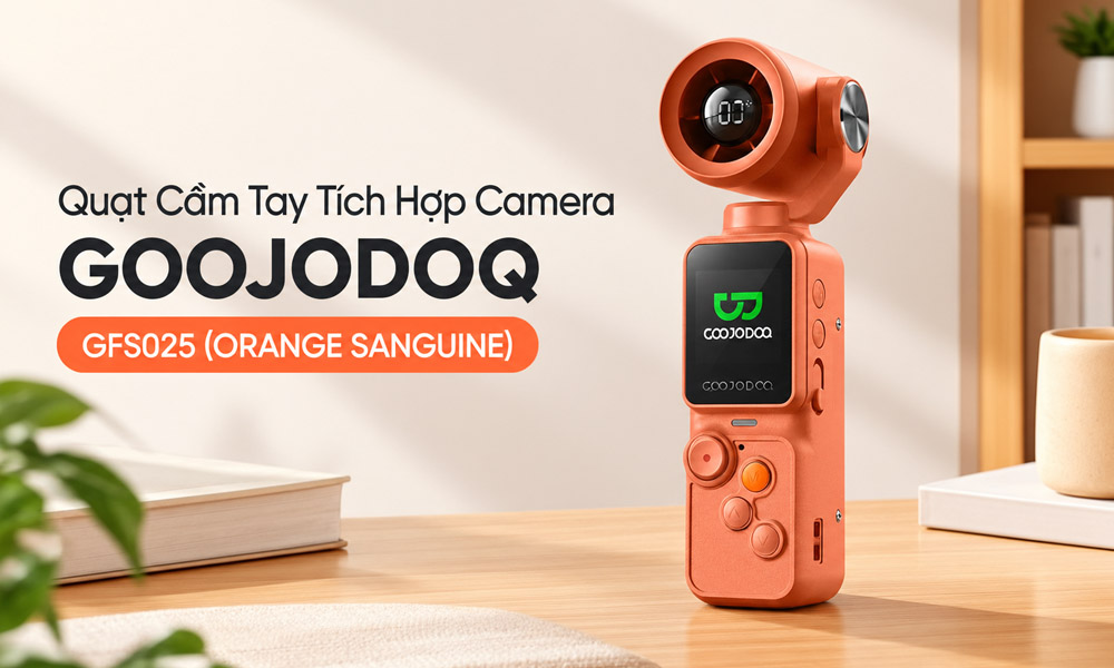 Quạt Cầm Tay GOOJODOQ GFS025 (Orange Sanguine)