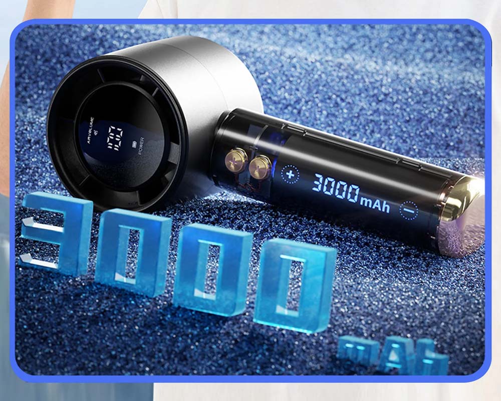 Quạt Cầm Tay Mini Magic A-009 hoạt động liên tục từ 4 đến 10 tiếng