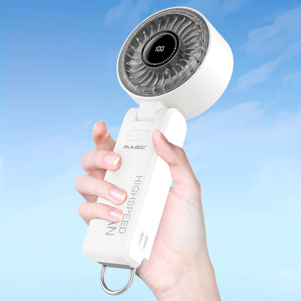Quạt Cầm Tay Mini Magic A-013 tích hợp 100 mức quạt tùy ý điều chỉnh