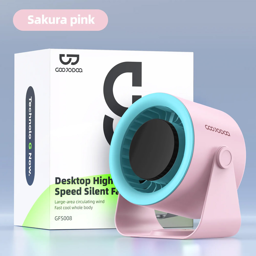 Quạt Để Bàn GOOJODOQ GFS008 (SAKURA PINK)