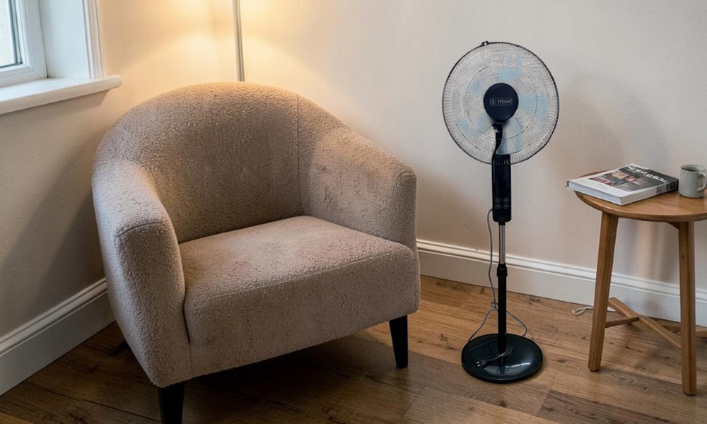 Quạt Đứng Có Remote Titani TFS40-15M linh hoạt điều chỉnh chiều cao