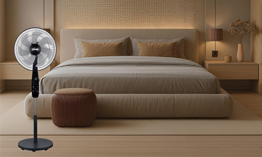 Quạt Đứng Có Remote Ferroli FWF-45SGD 55W có điều khiển từ xa tiện lợi