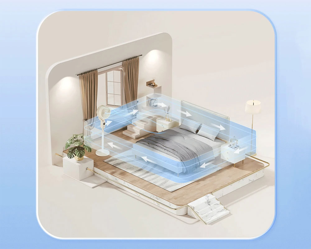 Quạt Đứng Masuto MSSmartAir làm mát hiệu quả trong phạm vi 40m²