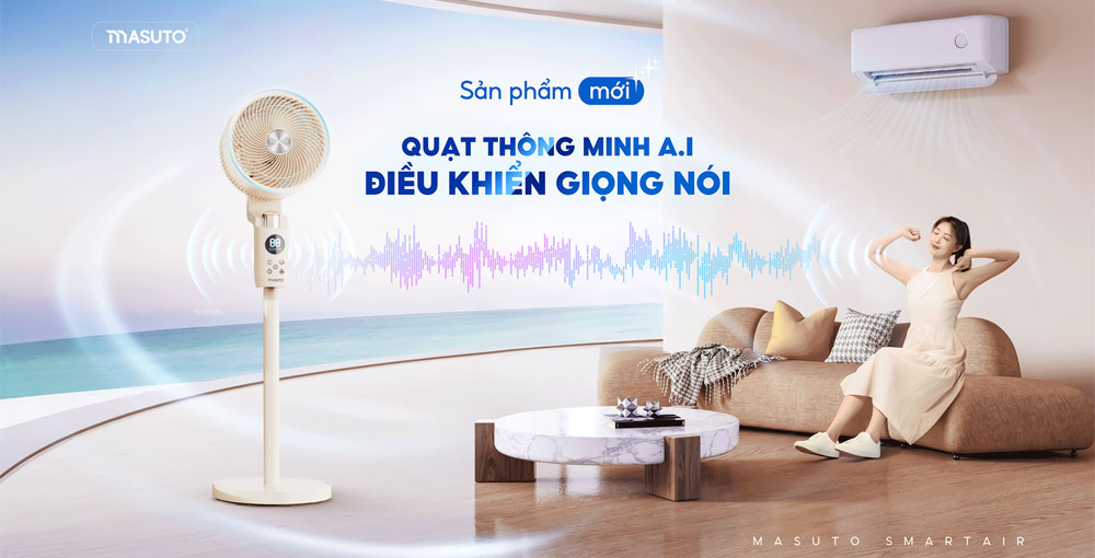 Quạt Đứng Masuto MSSmartAir mang đến trải nghiệm rảnh tay