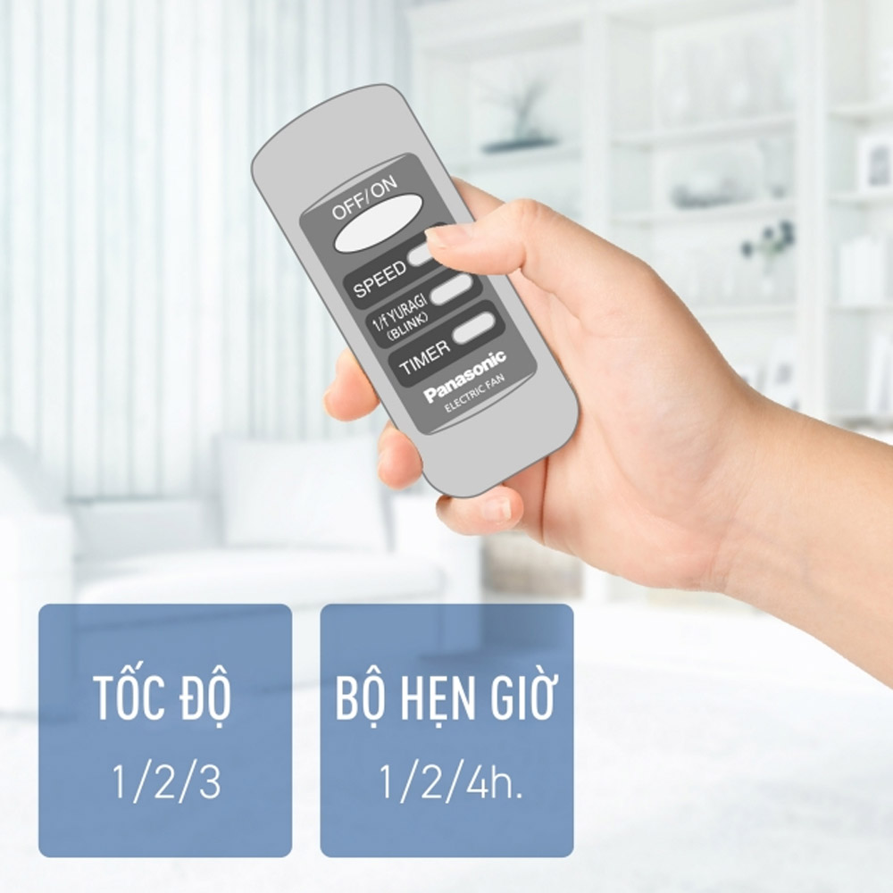 Dễ dàng điều khiển Quạt Đứng Panasonic F-307KH