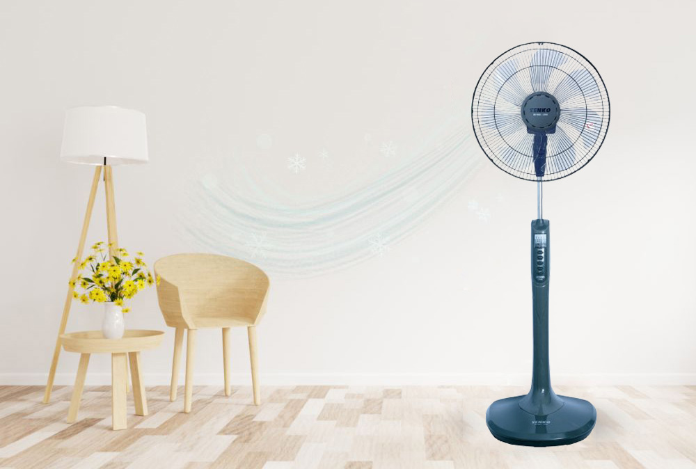 Quạt đứng Senko DR1608 tạo gió mát tự nhiên rất an toàn