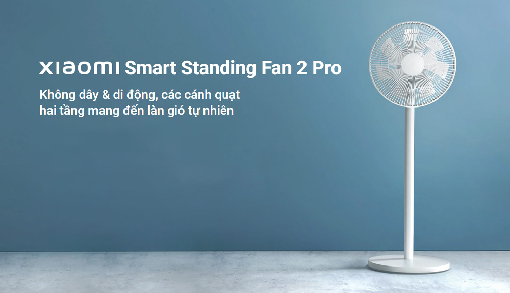 Quạt Đứng Xiaomi Smart Standing Fan 2 Pro EU có kiểu dáng hiện đại 