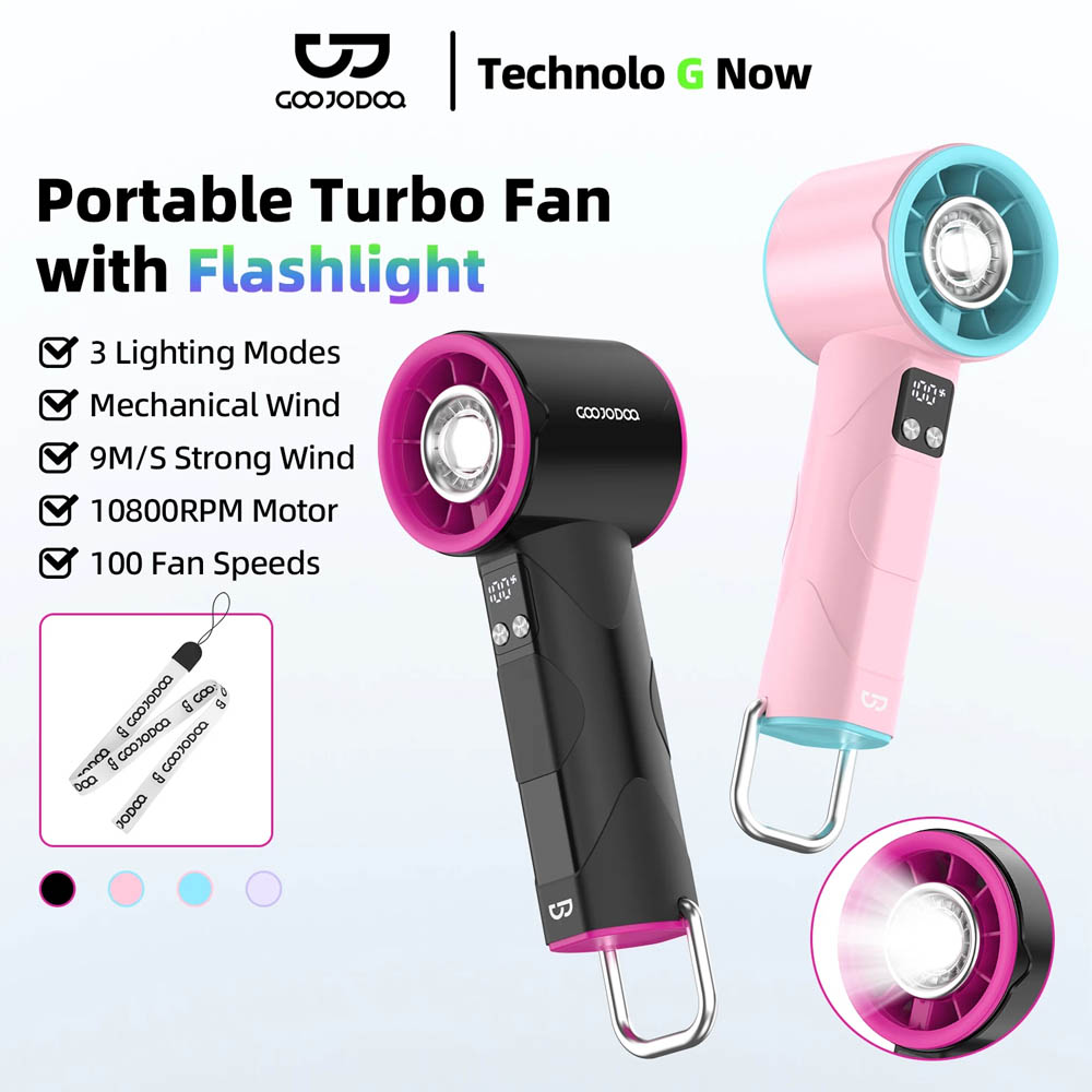 Dễ dàng tùy chỉnh cấp độ gió trên Quạt GOOJODOQ GFS002 (SAKURA PINK)
