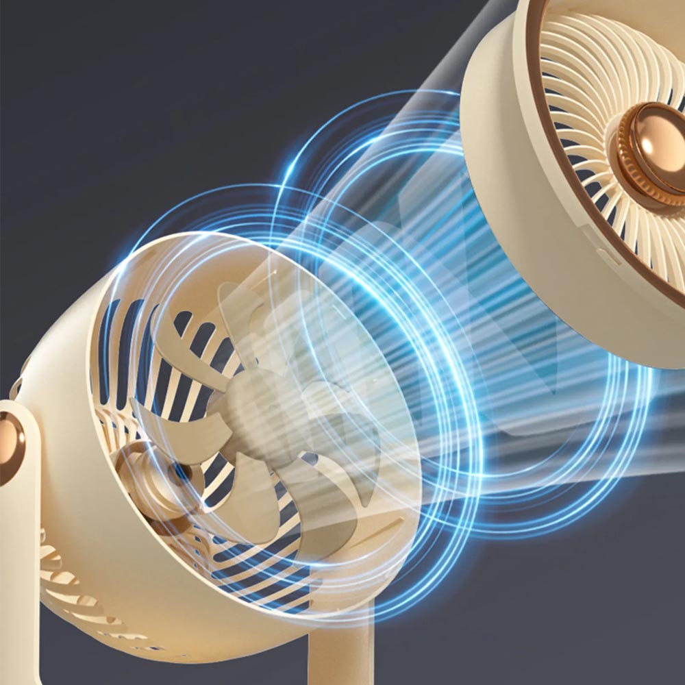 Quạt Sạc Để Bàn Mini Magic A-005 tạo ra luồng gió êm ái