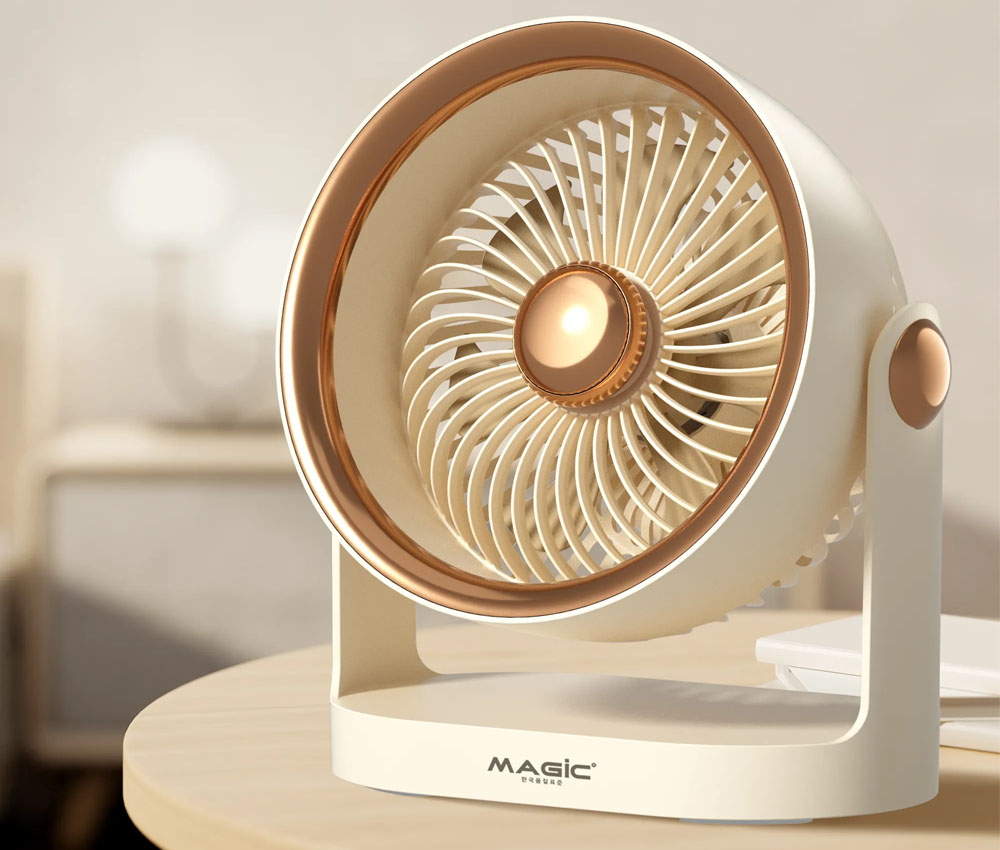 Dễ dàng mang theo Quạt Sạc Để Bàn Mini Magic A-005