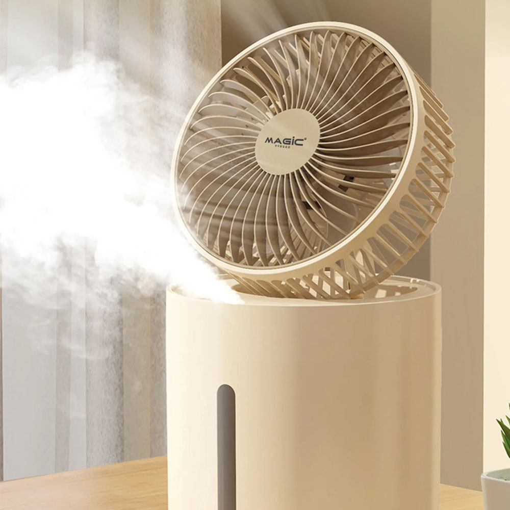 Quạt Sạc Phun Sương Magic A-006 có duy trì hoạt động đến 19 tiếng