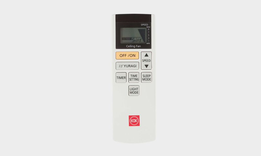 Dễ dàng điều khiển Quạt Trần KDK U60FW Trục Dài Màu Bạc 59W