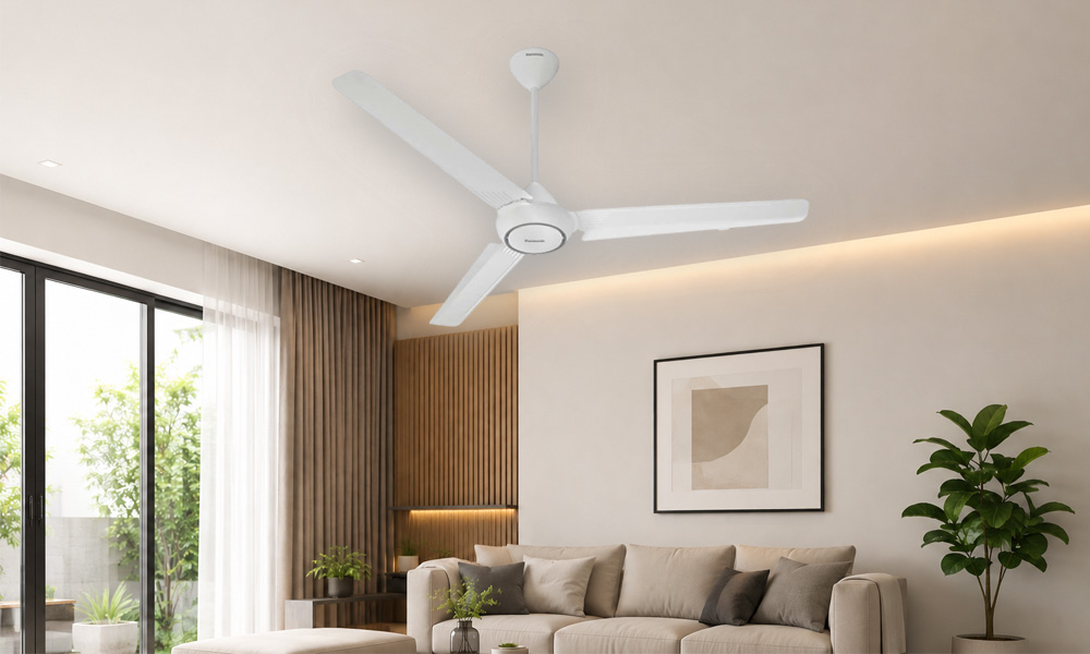 Quạt Trần Panasonic F-60FV2-S 74W có lưu lượng gió 270m³/phút