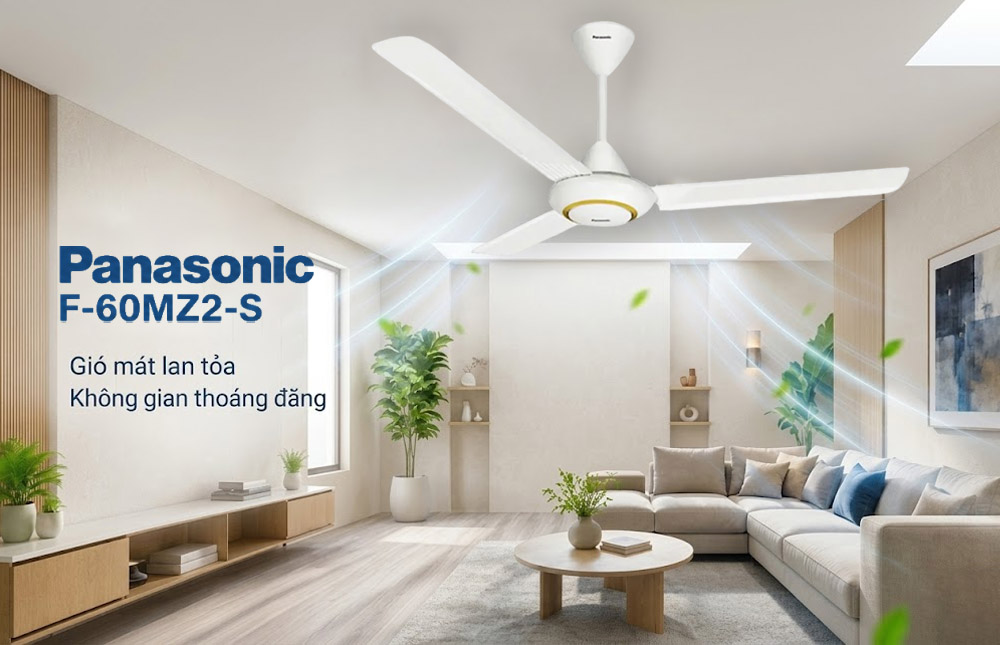 Quạt Trần Panasonic F-60MZ2-S có kiểu dáng sang trọng 