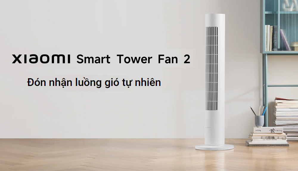 Quạt Xiaomi Smart Tower Fan 2 EU (BHR8846EU) có thiết kế hiện đại 