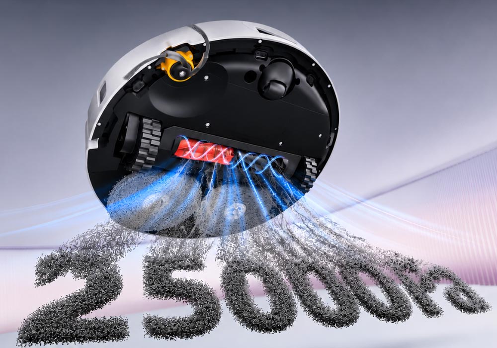 Roborock Qrevo 2 Pro Trắng tích hợp công nghệ hút HyperForce