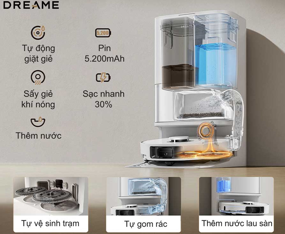 Robot Hút Bụi Dreame L10s Ultra mang đến trải nghiệm rảnh tay