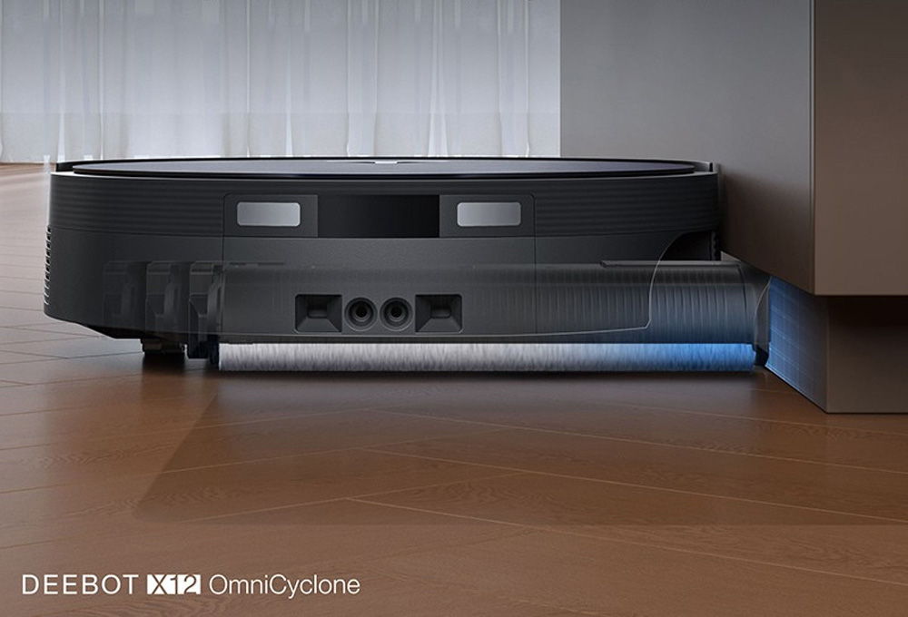 Robot Hút Bụi Ecovacs X12 OmniCyclone tích hợp Công nghệ OZMO ROLLER 3.0