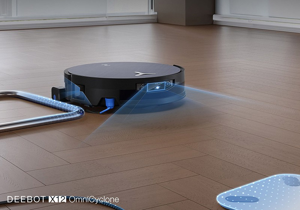 Robot Hút Bụi Ecovacs X12 OmniCyclone có Công nghệ AIVI 3D 4.0