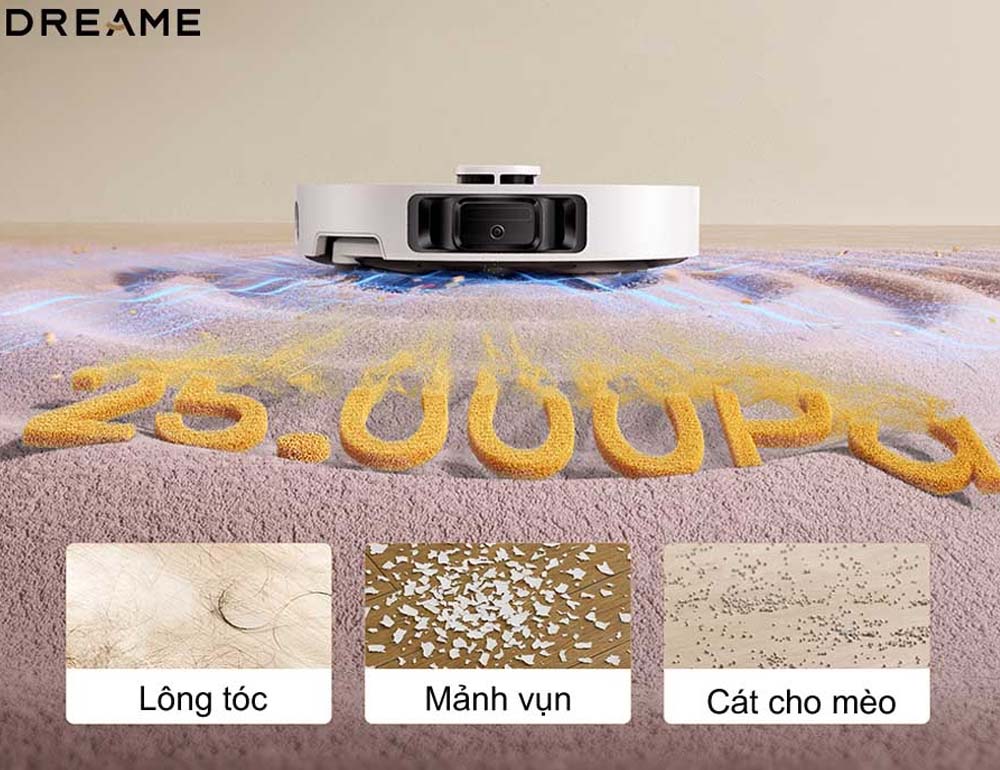 Robot Hút Bụi Lau Nhà Dreame L10s Ultra làm sạch chỉ trong 1 lần