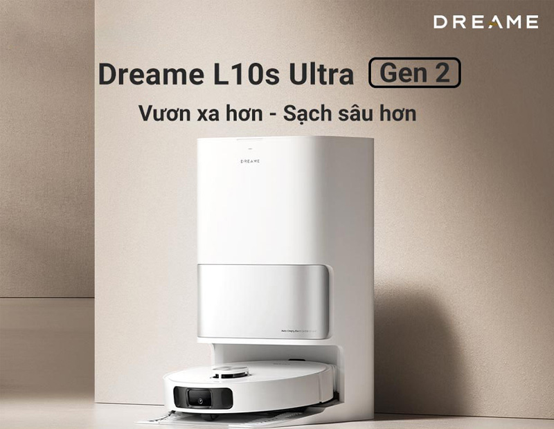 Robot Hút Bụi Lau Nhà Dreame L10s Ultra Gen 2 là sự lựa chọn lý tưởng cho không gian sống
