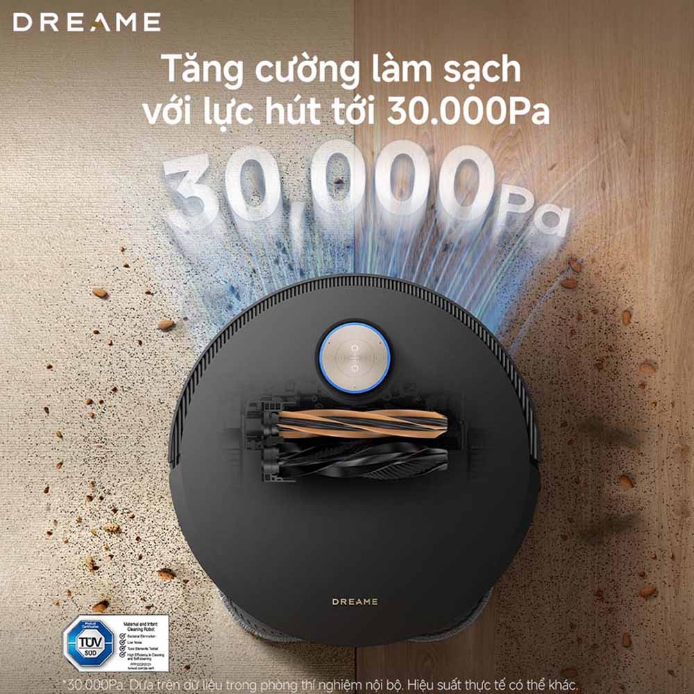 Robot Hút Bụi Lau Nhà Dreame X50 Pro Ultra làm sạch mọi loại bụi bẩn