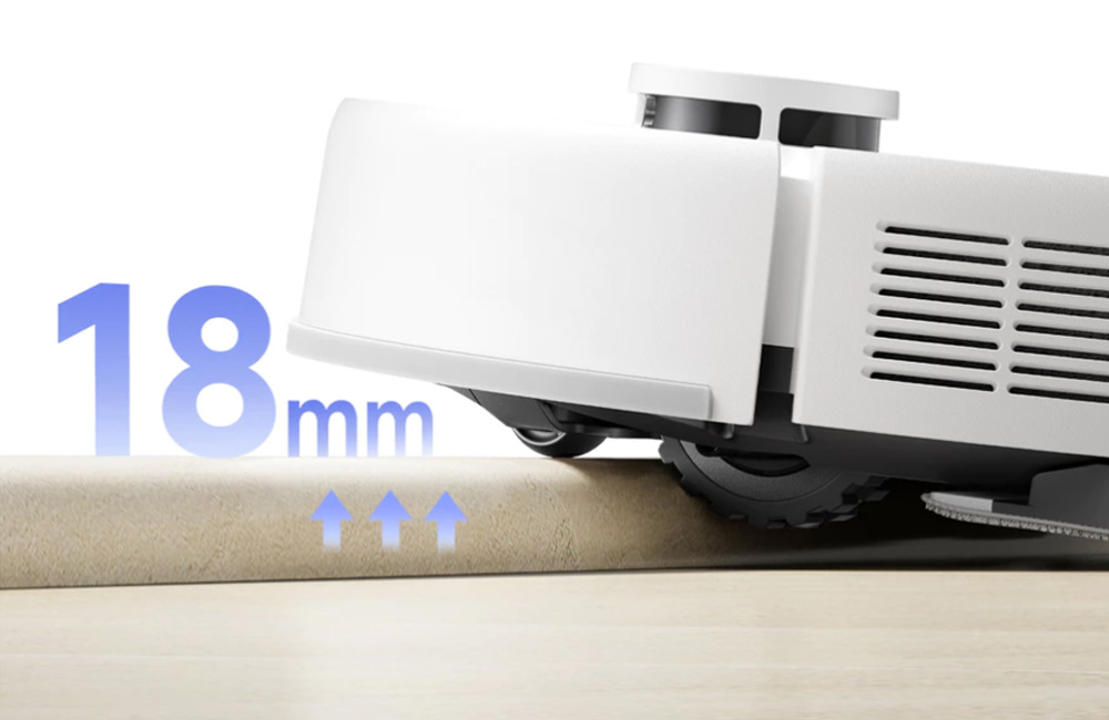 Robot Hút Bụi Lau Nhà Mova E20s Pro Plus dễ dàng vượt chướng ngại vật