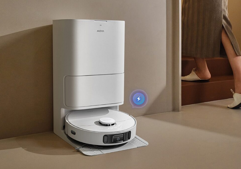 Robot Hút Bụi Lau Nhà Mova E40 Ultra hoạt động lâu dài