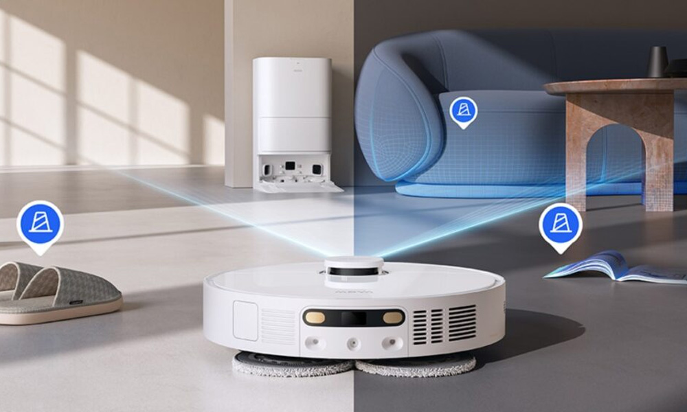 Robot Hút Bụi Lau Nhà Mova E40 Ultra tránh vật cản chính xác
