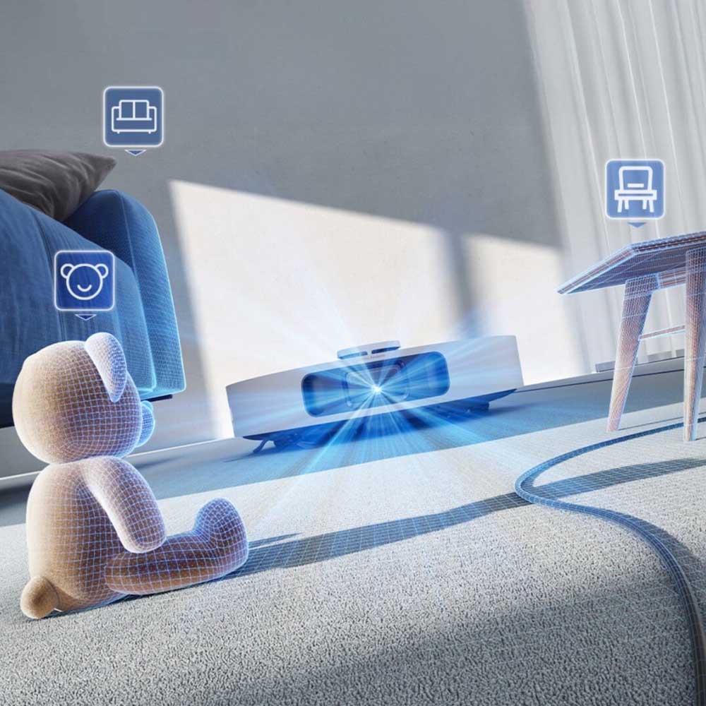 Robot Hút Bụi Lau Nhà Mova E50 Ultra tích hợp công nghệ Lidar LDS