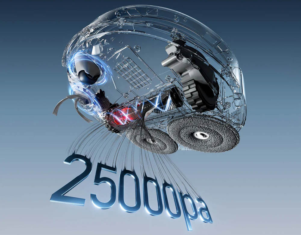 Robot Hút Bụi Roborock Curv 2 Pro có lực hút đạt mức kỷ lục